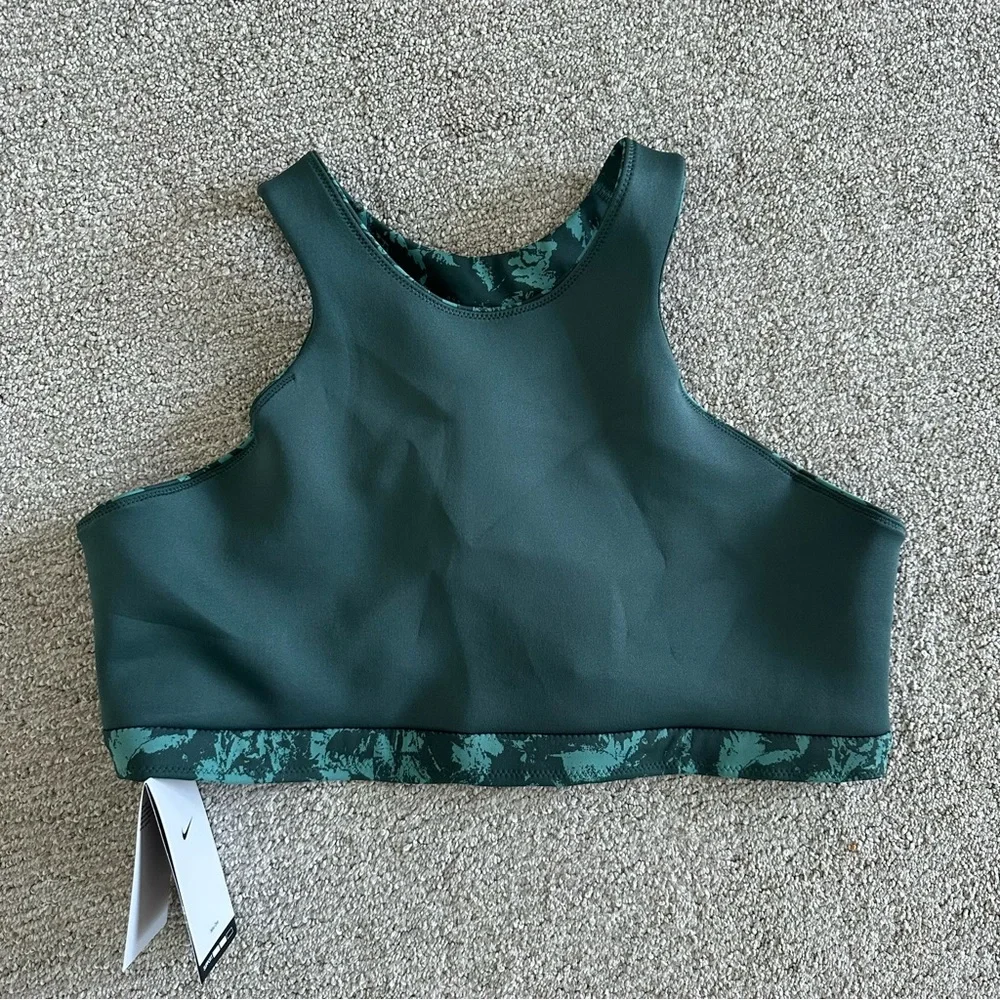 Nike One Strappy Back Medium Support Lightly‎ Lined Printed Sports Bra XXL